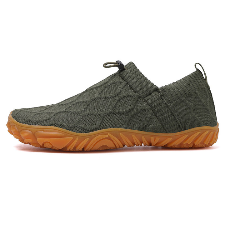 Unisex nan Hybrid-Slipper für Indoor und Outdoor mit elastischem Strickschaft, Zugstopper und profilierter Gummisohle Echo Archiv