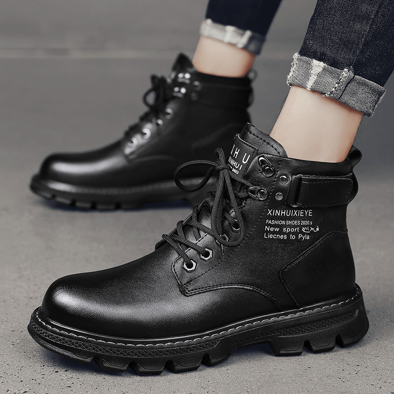 Herren robuste Schnürstiefel mit dämpfender Sohle Echoarchiv
