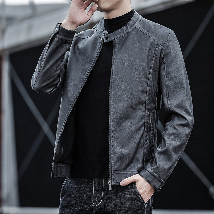 Herren Moderne Kunstlederjacke Echo Archiv