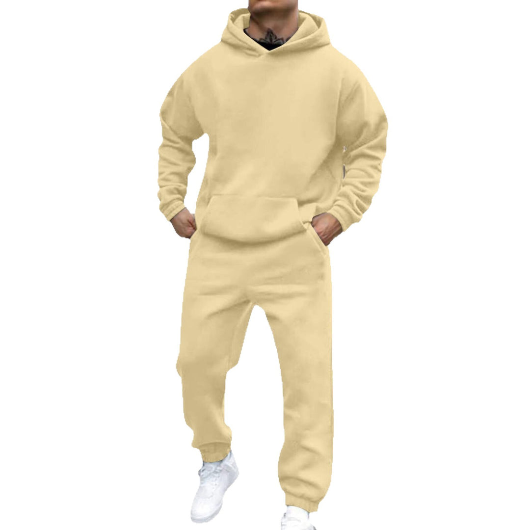 Herren bequemer Freizeitanzug mit oversized Schnitt und Kängurutasche Echoarchiv