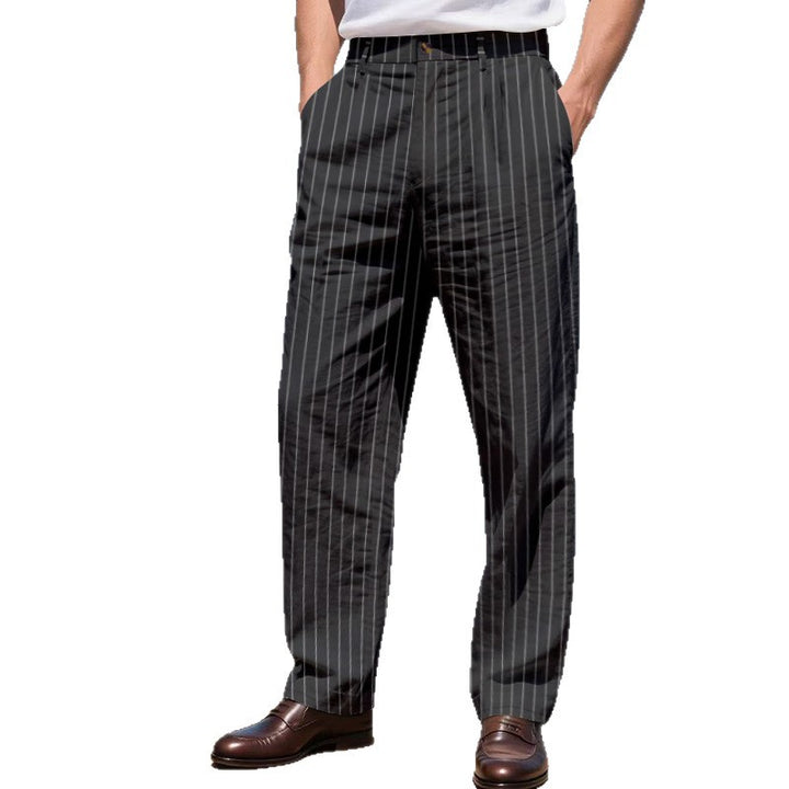 Herren elegante Streifen-Hose Echoarchiv