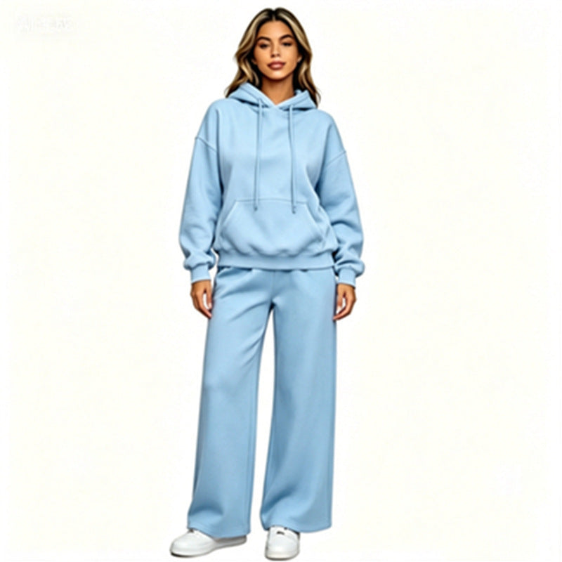 Damen Bequemer Oversized Hoodie mit weiten Jogginghosen Echoarchiv