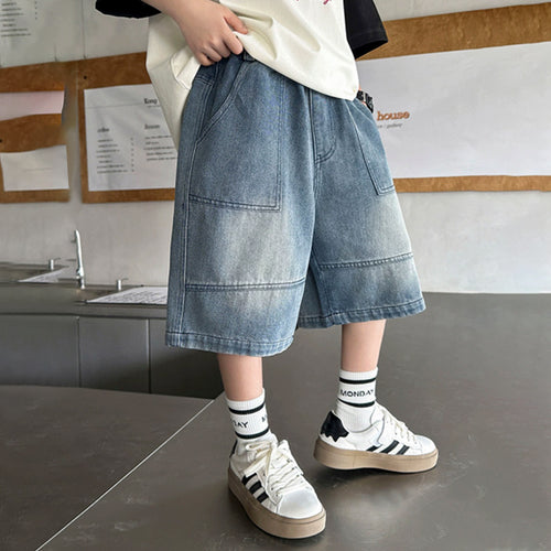 Jungen lässige Cargo-Shorts aus strapazierfähigem Denim Echo Archiv