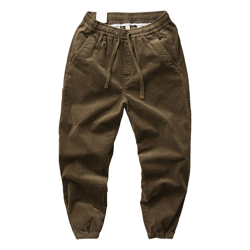 Herren Chino-Joggerhose aus Baumwollmix mit elastischem Bund, Tunnelzug und elastischen Knöchelbündchen Echoarchiv