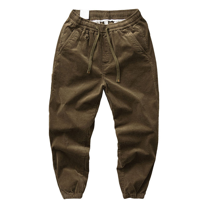 Herren Chino-Joggerhose aus Baumwollmix mit elastischem Bund, Tunnelzug und elastischen Knöchelbündchen Echoarchiv