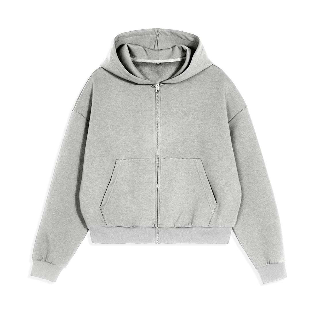 Unisex Boxy-Kapuzenjacke im Cropped-Schnitt mit elastischem Saum Echo Archiv