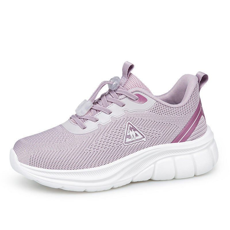 Damen nan leichter atmungsaktiver Strick-Walking-Sneaker mit Schnellzugverschluss und ergonomischer EVA-Dämpfung Echo Archiv