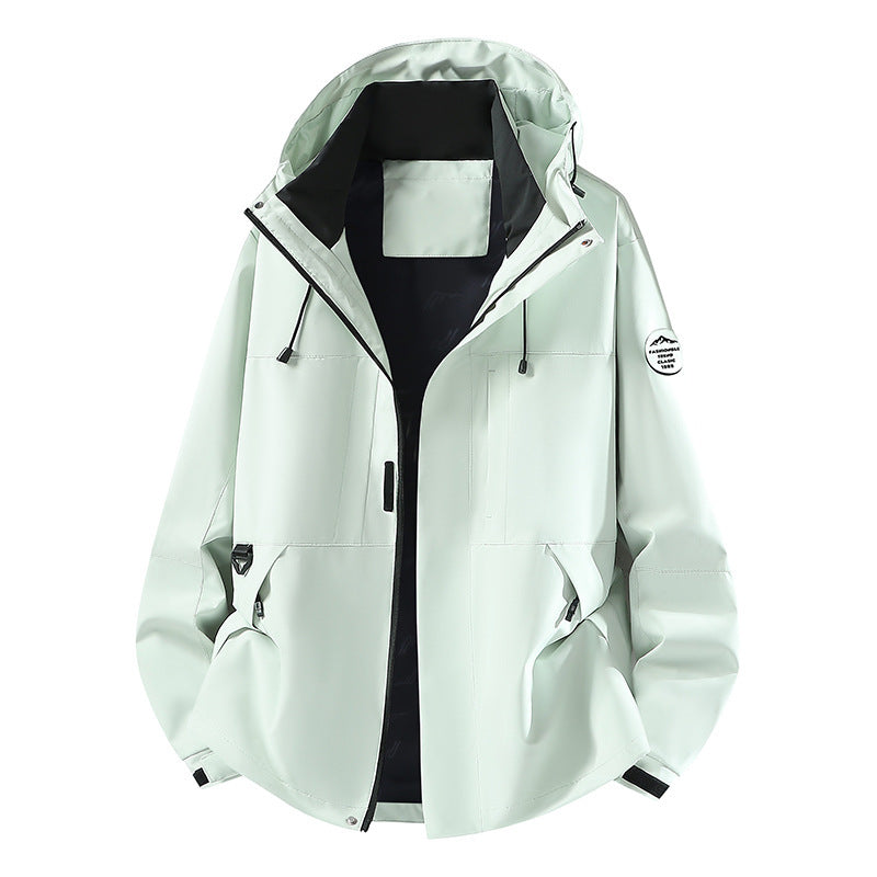 Herren Technische Softshell-Kapuzenjacke mit verdecktem Frontreißverschluss und Multifunktions-Taschen Echo Archiv