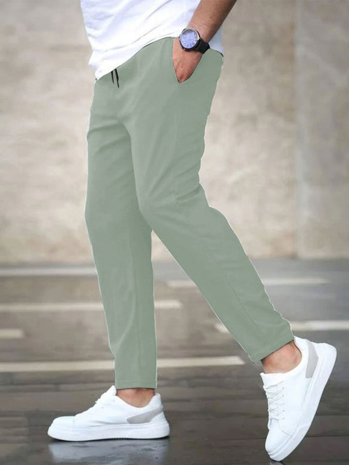 Herren lässige Freizeithose mit elastischem Bund und praktischen Taschen Echoarchiv