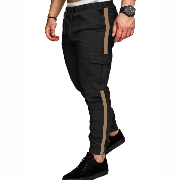 Herren Cargo-Hose mit verstellbarem Bund und funktionalen Taschen Echoarchiv