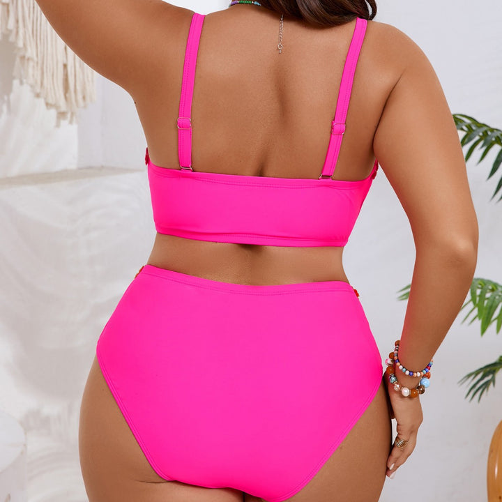 Damen Bandeau-Bikini-Set mit floralem Akzent Echo Archiv