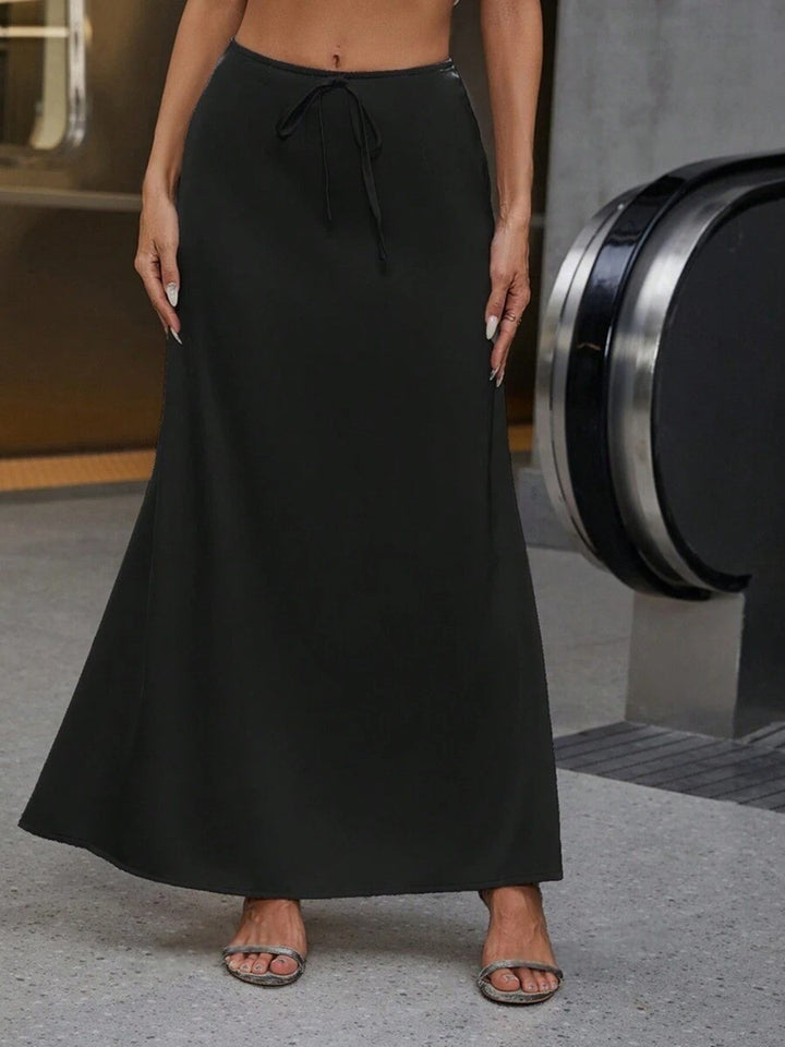 Damen Maxi-Rock mit lässiger Taillenkordel und elegantem Schnitt Echo Archiv