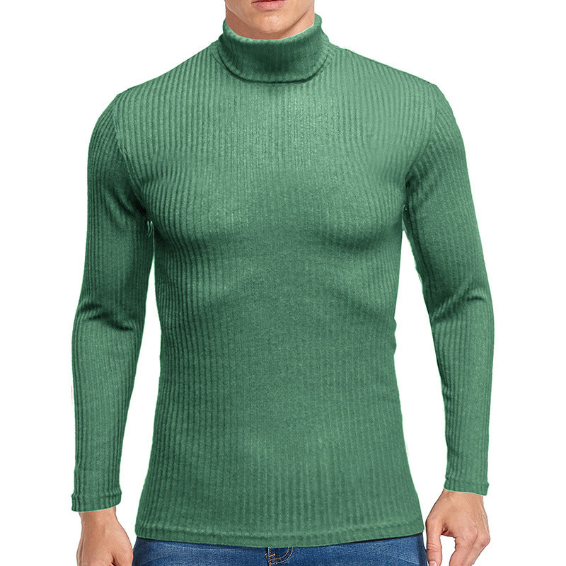 Herren Rollkragenpullover aus feiner Rippenstruktur Echoarchiv