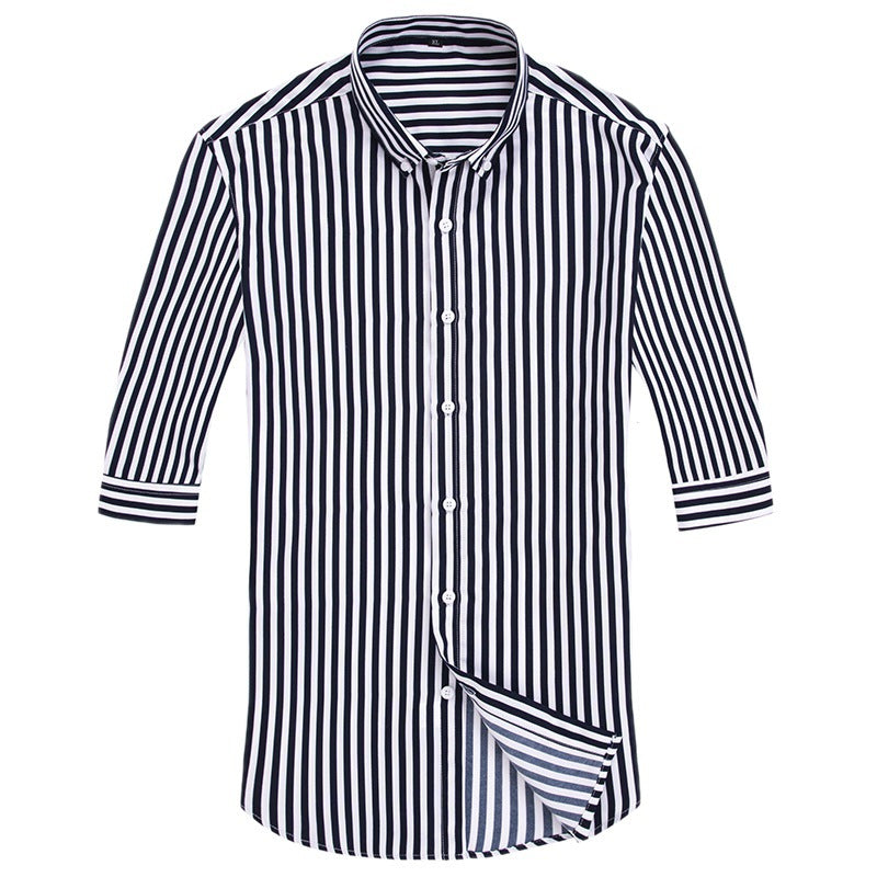 Herren nan gestreiftes Businesshemd mit Button-Down-Kragen und taillierter Silhouette Echo Archiv
