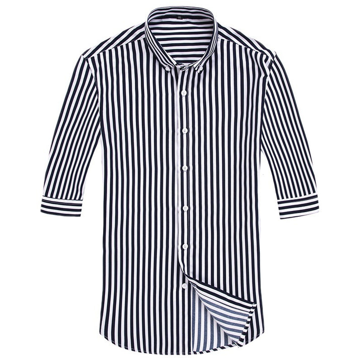 Herren nan gestreiftes Businesshemd mit Button-Down-Kragen und taillierter Silhouette Echo Archiv