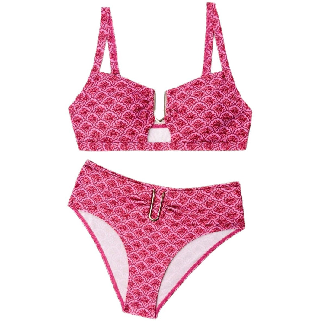 Damen Bikiniset mit modischem Verschluss und floralem Design Echo Archiv