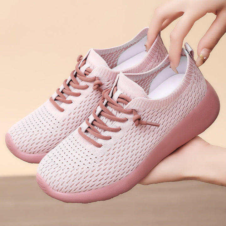 Damen Sportliche Freizeitsneakers mit elastischer Mesh-Oberfläche Echo Archiv