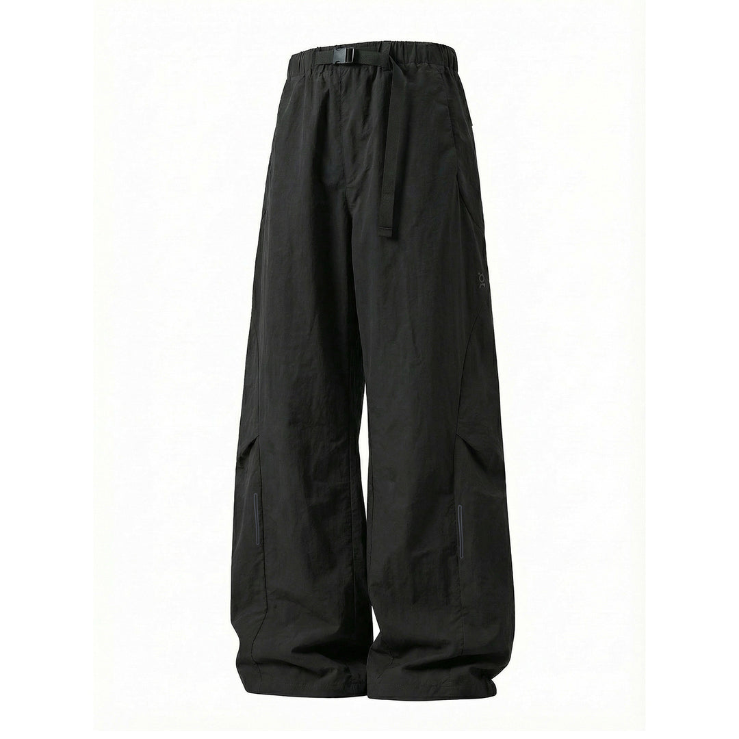 Unisex Weite technische Cargo-Hose mit elastischem Bund, integriertem Gurt und verstellbarem Beinabschluss Echo Archiv