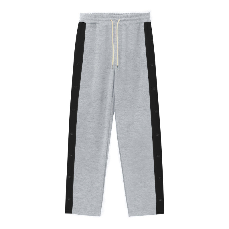 Herren Sportliche Jogginghose mit Knopfleiste und elastischem Bund Echoarchiv