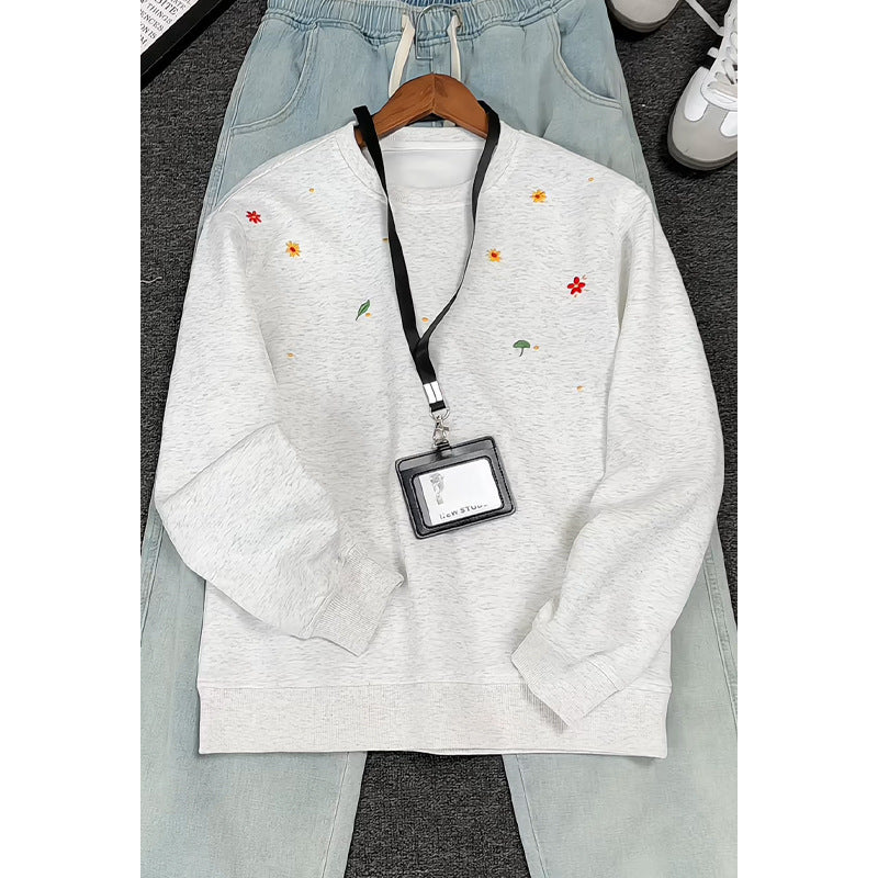 Damen Gemusterter Sweatshirt mit floralem Design Echo Archiv