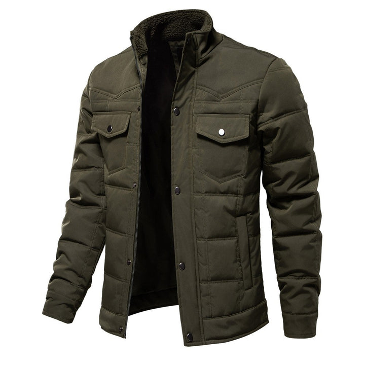 Herren Winterjacke mit gefüttertem Kragen und praktischen Taschen Echoarchiv