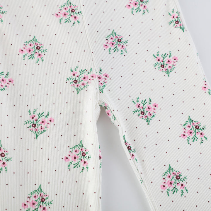 Mädchen Flared Leggings mit floralem Muster Echo Archiv