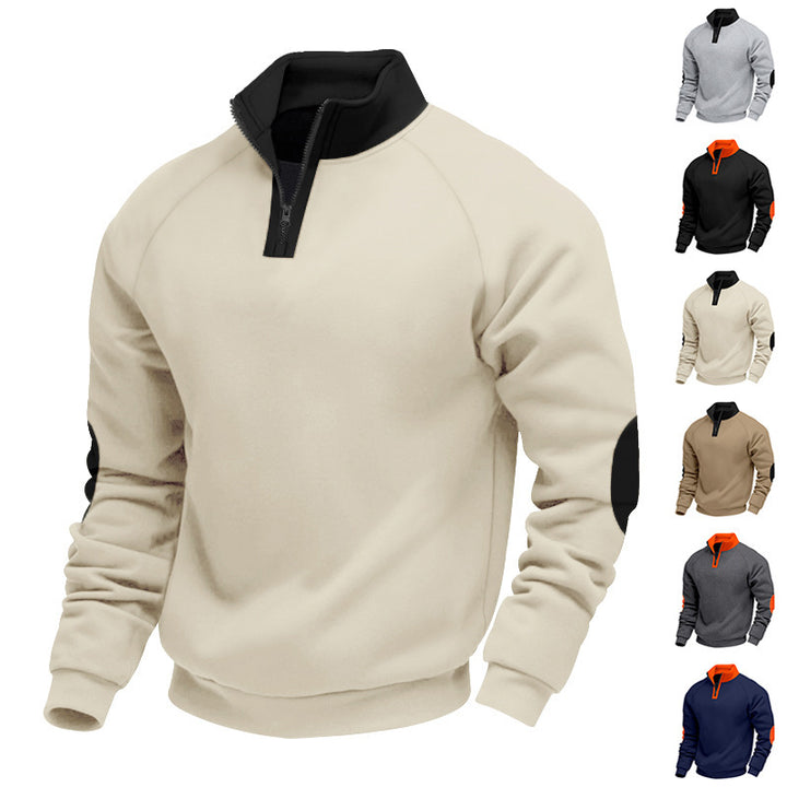 Herren Sportpullover mit hochwertigem Stehkragen Echoarchiv