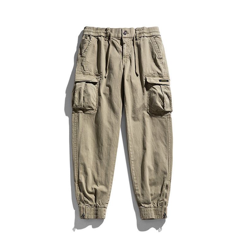 Herren Multifunktionale Cargo-Joggerhose mit Reißverschluss-Beinabschluss und großen Klappentaschen Echo Archiv