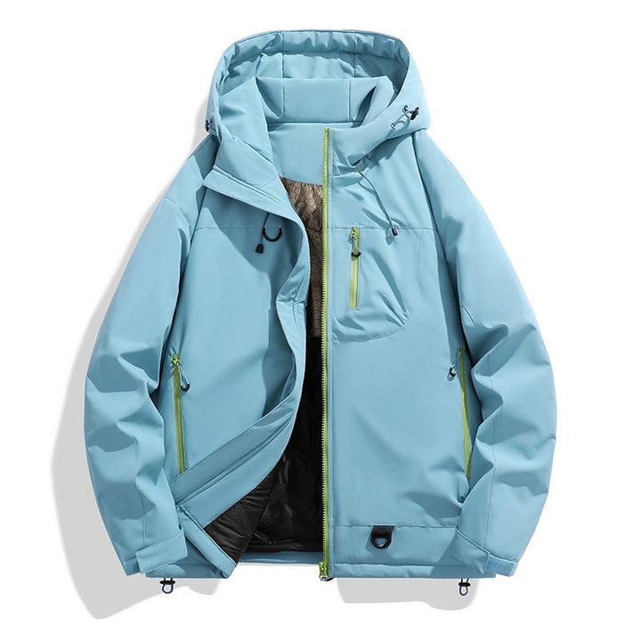Damen Wasserdichte isolierte Softshell‑Thermojacke mit Kapuze und Multifunktionstaschen Echo Archiv