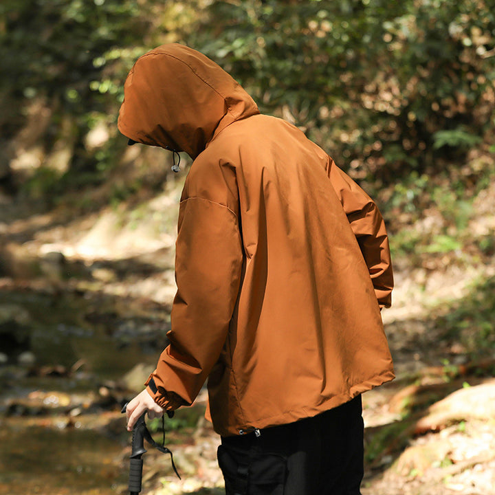 Herren Wetterfeste Outdoorjacke mit vielseitigen Taschen Echoarchiv