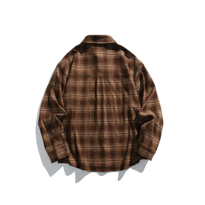 Herren Karierte Overshirt-Hemdjacke im Boxy-Relaxed-Schnitt Echoarchiv