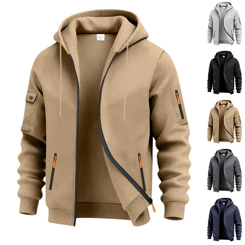 Herren funktionale Kapuzenjacke mit technischen Taschen Echoarchiv