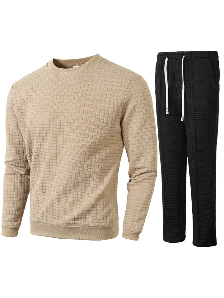 Herren gemütliches Sweatshirt und Jogginghose Set Echoarchiv