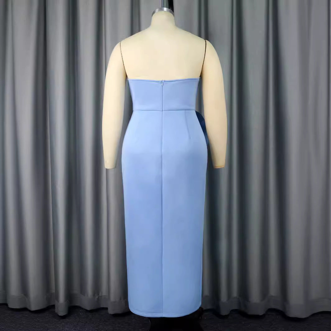 Damen Abendkleid mit voluminösen 3D-Blütenapplikationen Echo Archiv