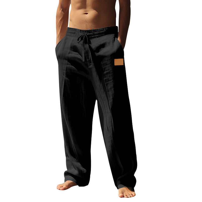 Herren Leichte Freizeithose aus atmungsaktivem Leinenmaterial Echoarchiv