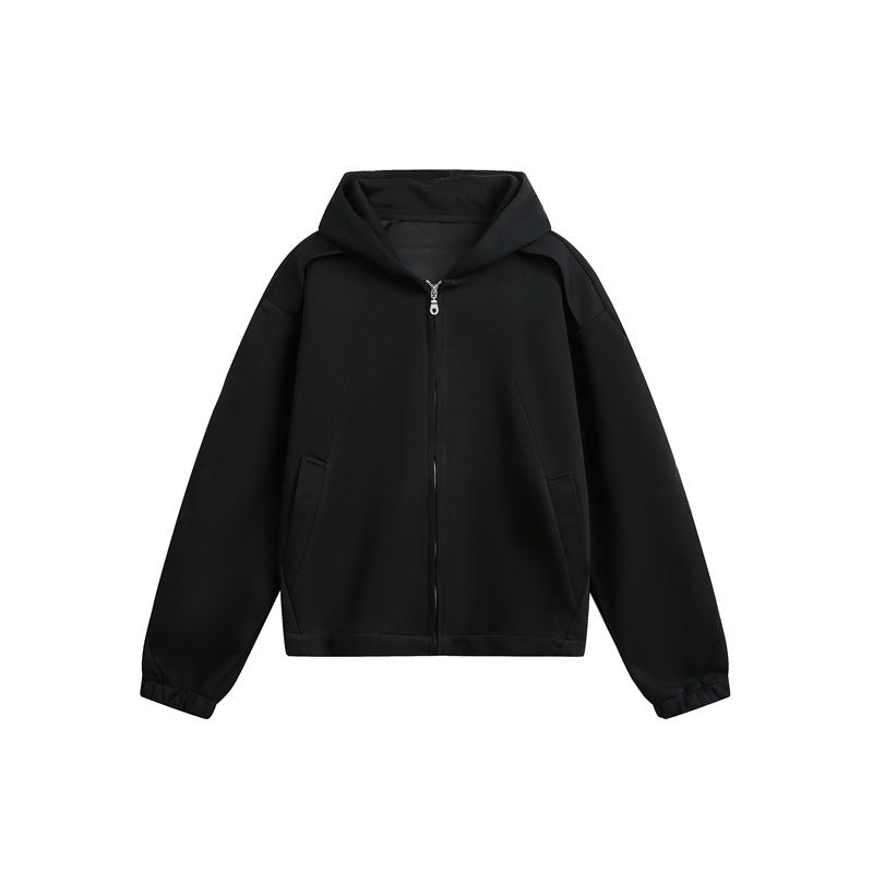 Unisex Leicht wattierte Kapuzen-Zipjacke im kastigen Boxy‑Cut Echoarchiv