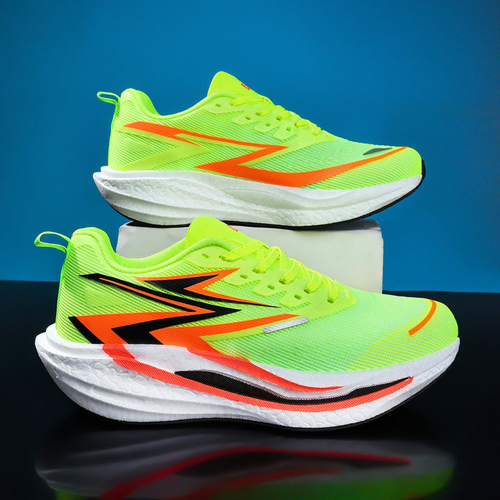 Unisex gepolsterte Straßenlaufschuhe mit rocker-Zwischensohle, energierückführender Dämpfung und atmungsaktivem Mesh-Upper – Tavélo