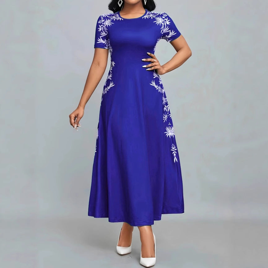 Damen Elegantes Maxikleid mit floralen Stickereien Echo Archiv