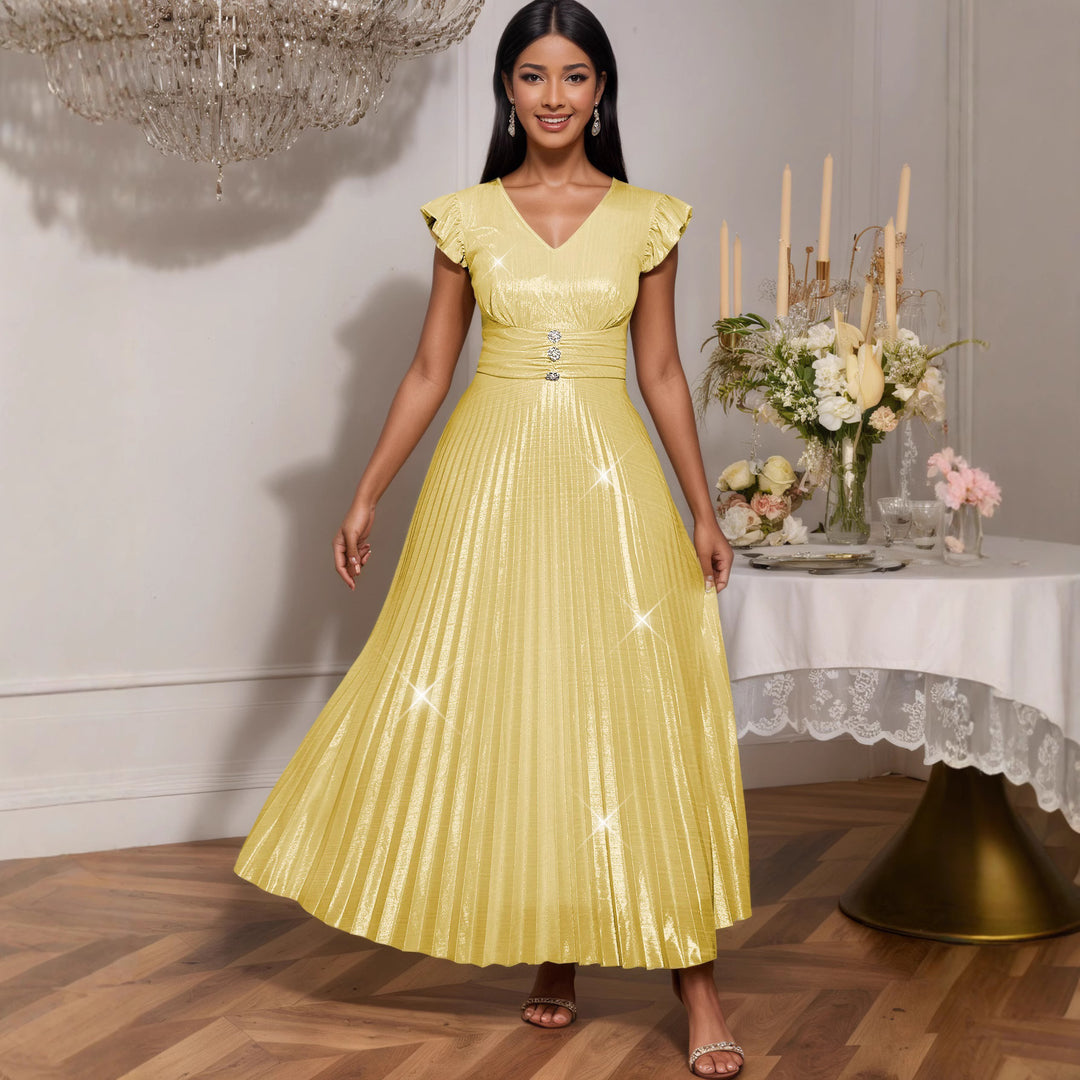 Damen Fließendes Maxikleid mit Raffungen Echo Archiv