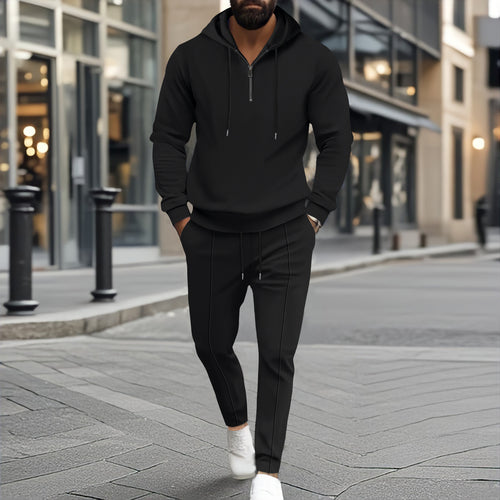 Herren lässiger Hoodie und Jogginghose Set Echoarchiv