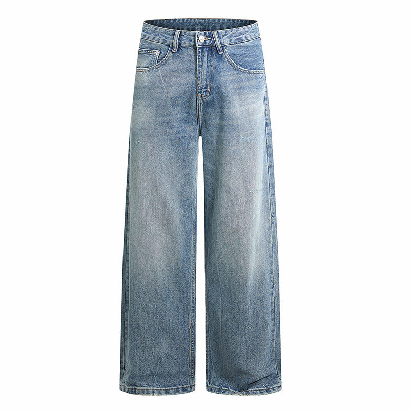 Damen Weite Jeans mit hohem Bund und geradem Bein Echo Archiv