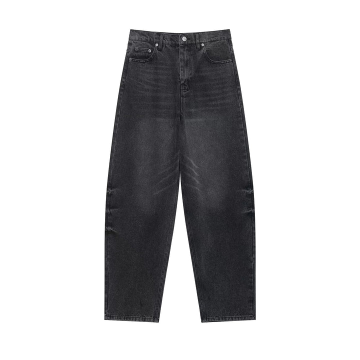 Damen Hochtaillierte kurzgeschnittene Jeans mit weitem Bein aus Denim Echo Archiv