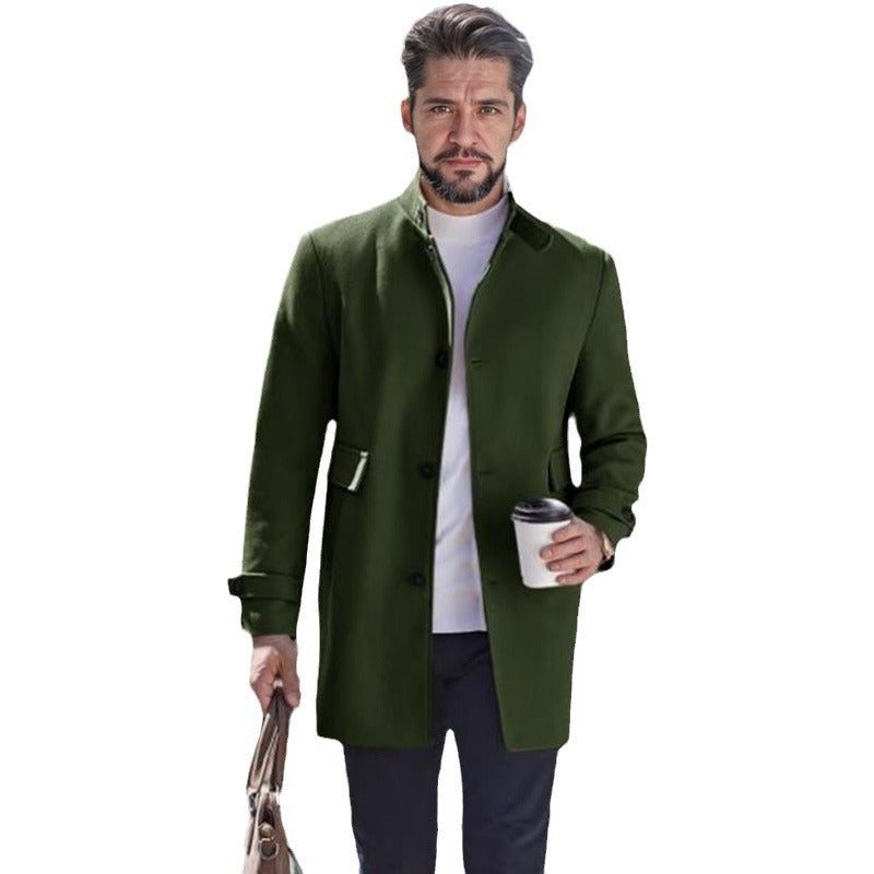 Herren modischer Freizeitmantel mit praktischen Taschen und elegantem Schnitt Echoarchiv