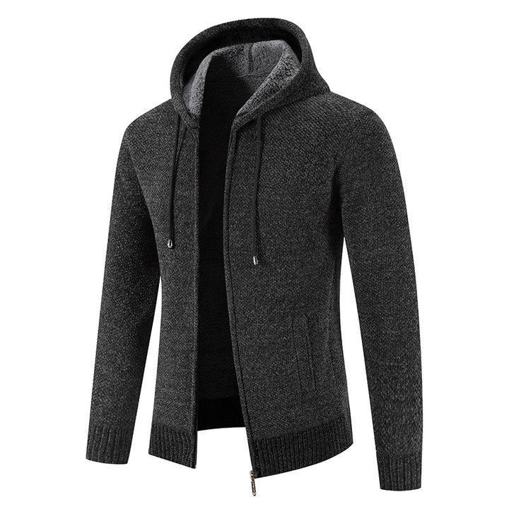 Herren Kapuzenjacke mit weichem Innenfutter und innovativem Design Echoarchiv