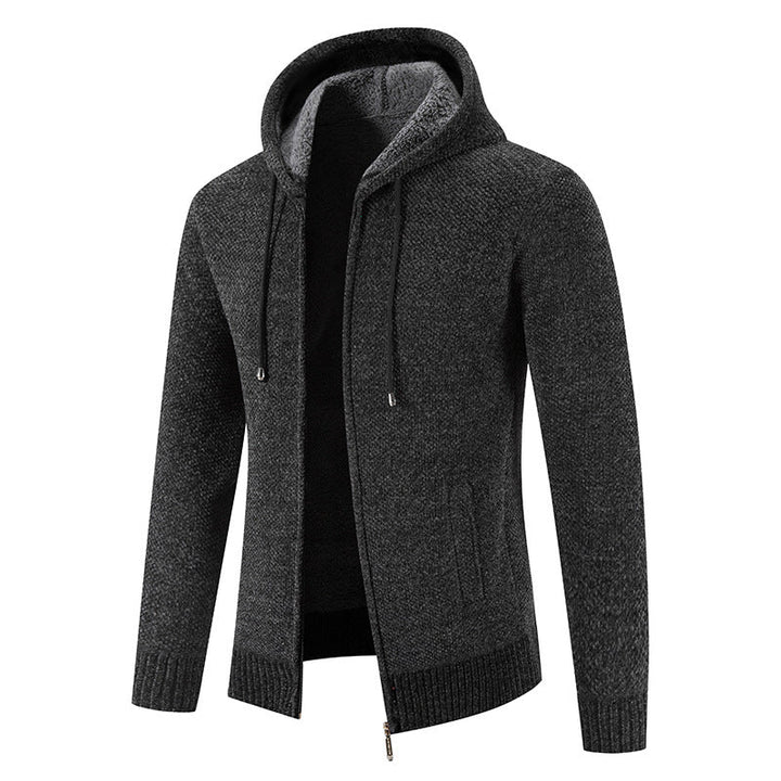 Herren Kapuzenjacke mit weichem Innenfutter und innovativem Design Echoarchiv