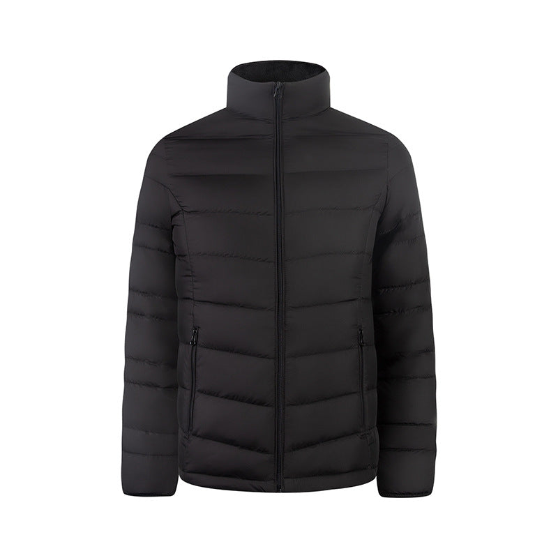 Herren Ultraleichte gesteppte Daunenimitat-Jacke mit Stehkragen Echo Archiv