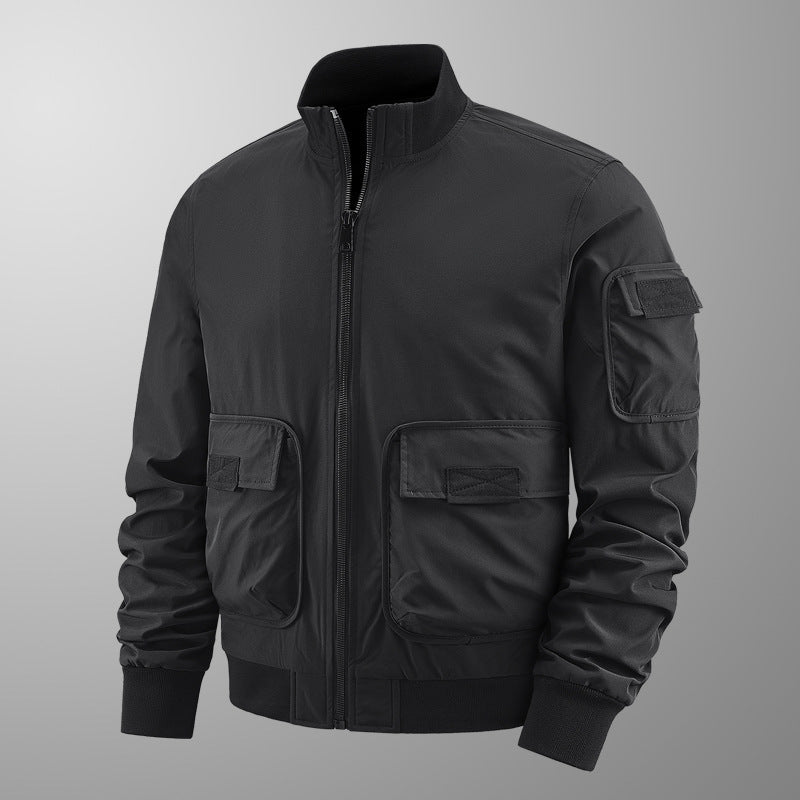 Herren leichte Übergangsjacke mit vielen Taschen Echo Archiv