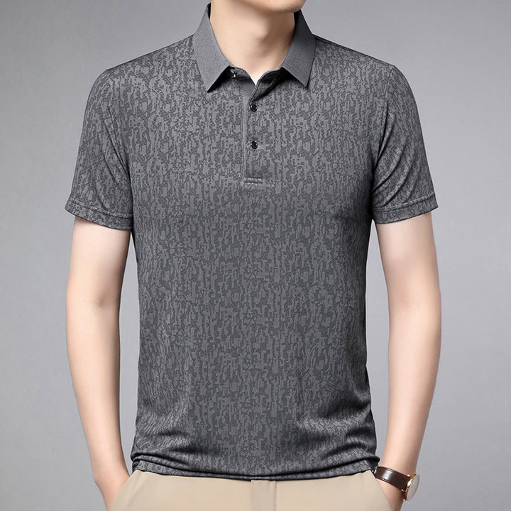 Herren Poloshirt mit strukturiertem Gewebe und modernem Kragen Echoarchiv