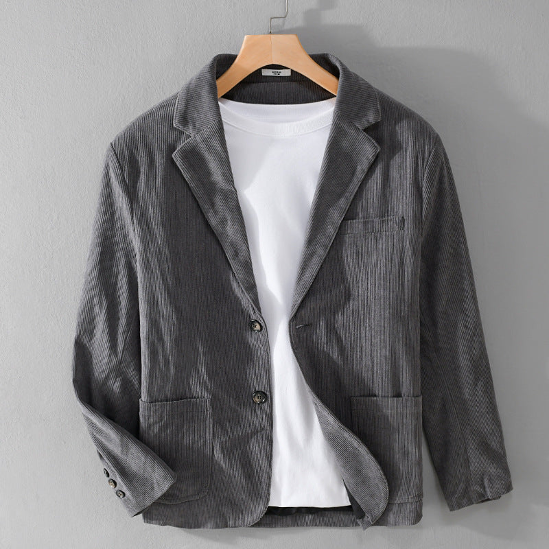 Herren Kordsakko im smart-casual Stil mit klassischer Knopfleiste Echoarchiv