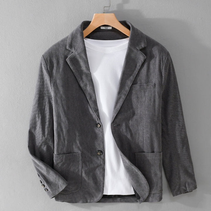 Herren Kordsakko im smart-casual Stil mit klassischer Knopfleiste Echoarchiv